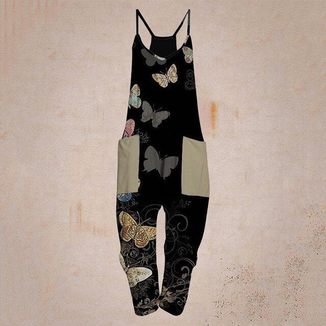 W&W Mode - Geometrischer Träger Jumpsuit