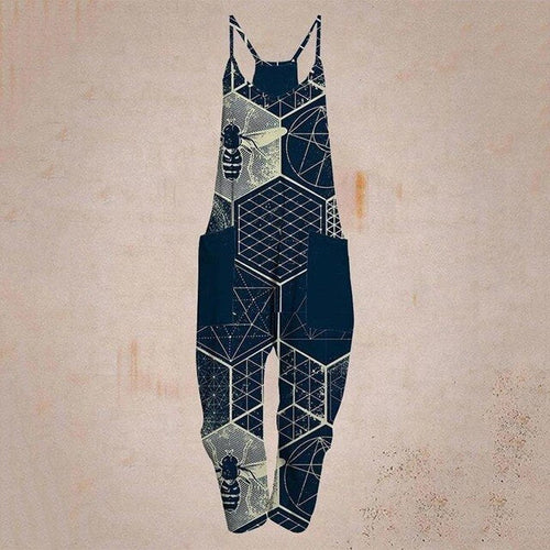 W&W Mode - Geometrischer Träger Jumpsuit