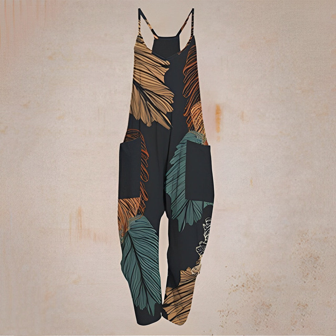 W&W Mode - Geometrischer Träger Jumpsuit
