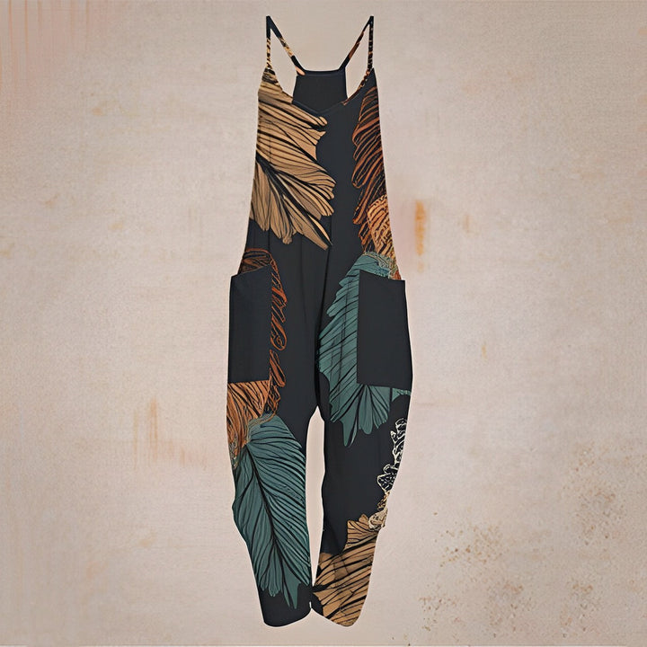 W&W Mode - Geometrischer Träger Jumpsuit