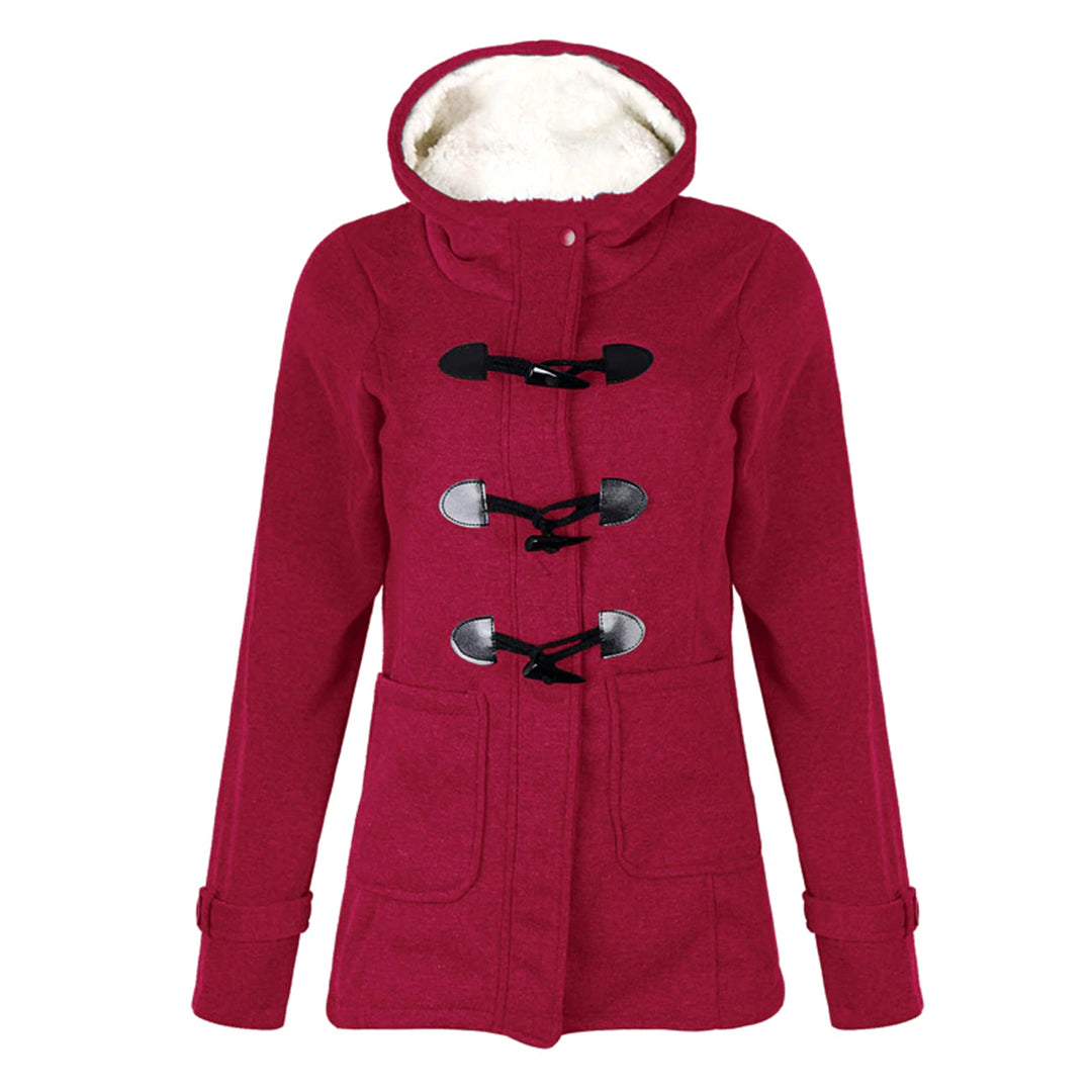 W&W Mode | Beliebte warme Winterjacke mit Kapuze für Damen - Bequeme Winterjacke