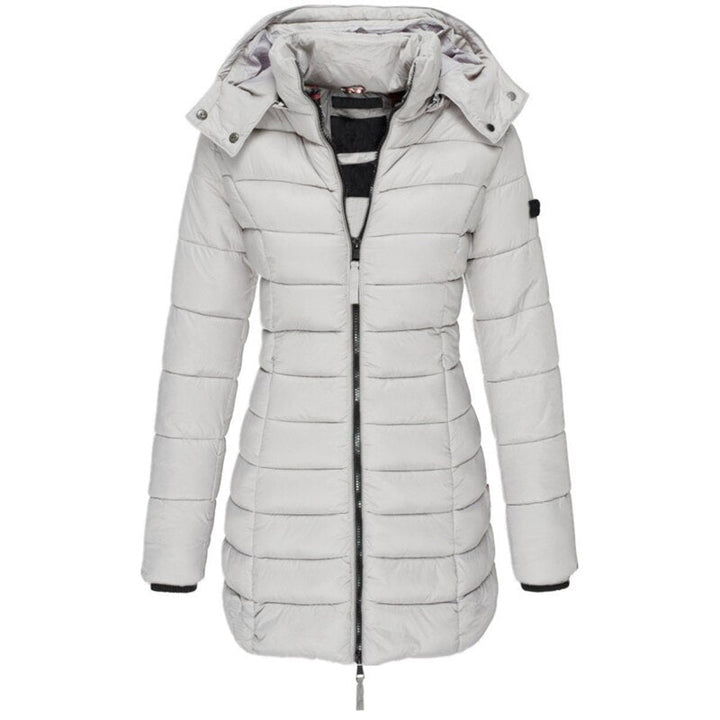 W&W Mode | Gefütterte Winter-Daunenjacke für Frauen mit Kapuze