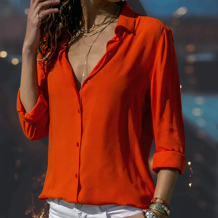 W&W Mode | Elegante Chiffonbluse für Damen - Stilvolle und Luftige Bluse