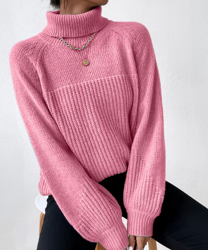 W&W Mode | Lässiger Winter Rollkragenpullover für Frauen