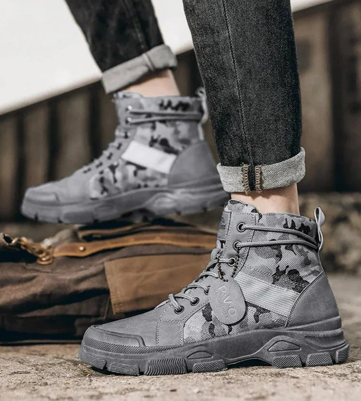 W&W Mode | Outdoor Stiefel Mit Tarnmuster Für Herren