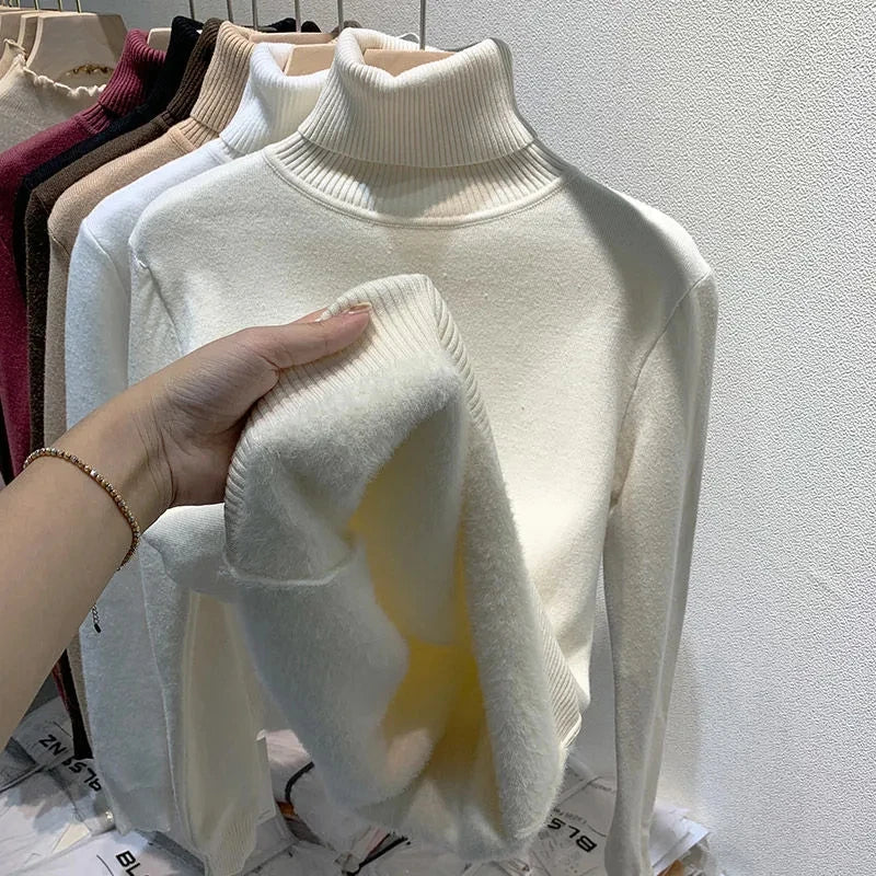 W&W Mode | Rollkragenpullover mit weichem Innenfutter