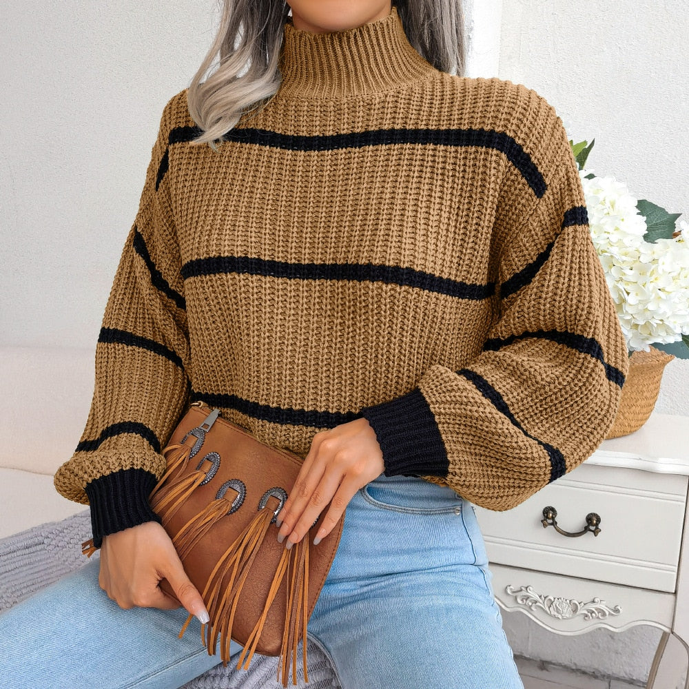 W&W Mode | Lässiger Gestreifter Pullover