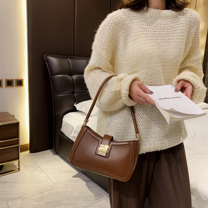 W&W Mode | Stilvolle Schultertasche für Damen - Designer-Handtasche mit Reißverschluss