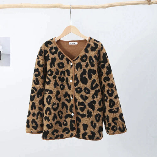 Leoparden Winterjacke