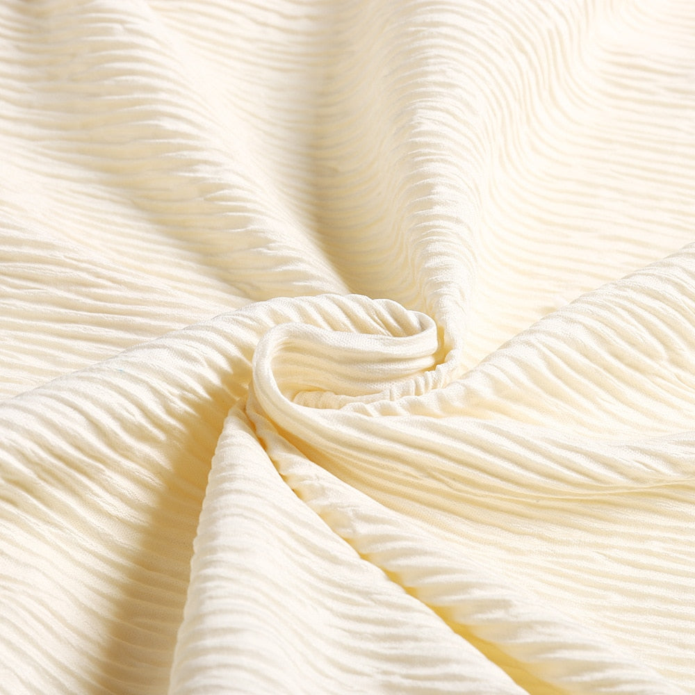 W&W Mode | Laternenärmel Langes Splitkleid