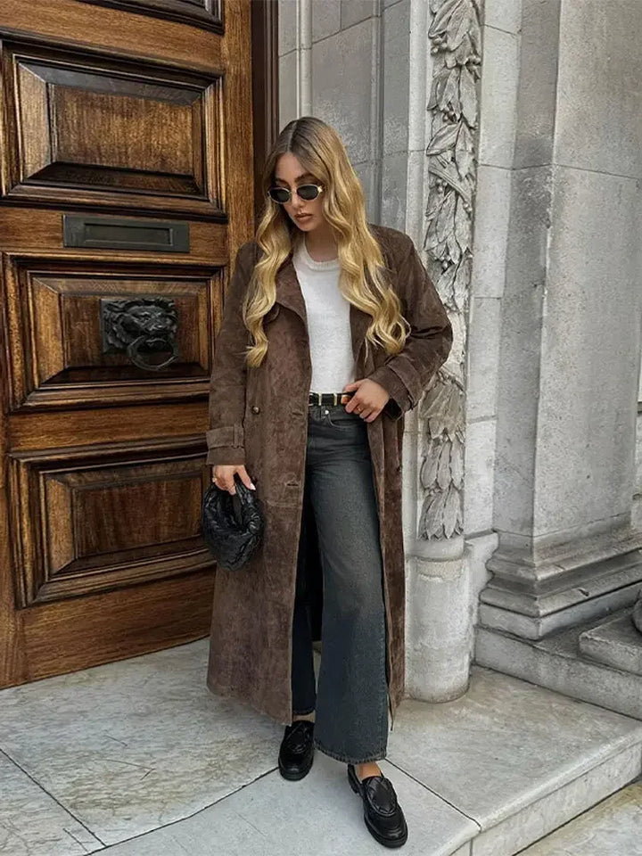 W&W Mode | Damen-Wintermantel aus Kunstwildleder