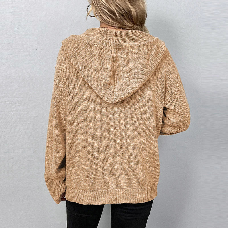 W&W Mode | Bequemer Hooded Cardigan