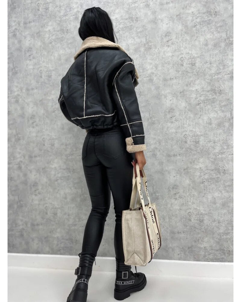 Damen Lederjacke für den Alltag