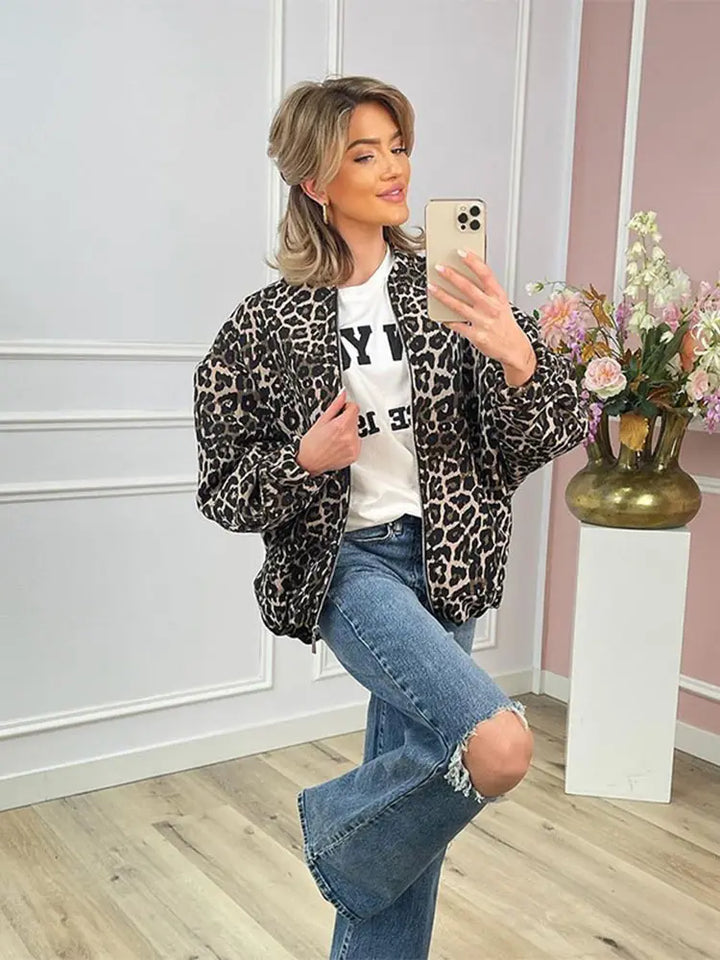 W&W Mode | Jacke mit Leopardenmuster für Damen