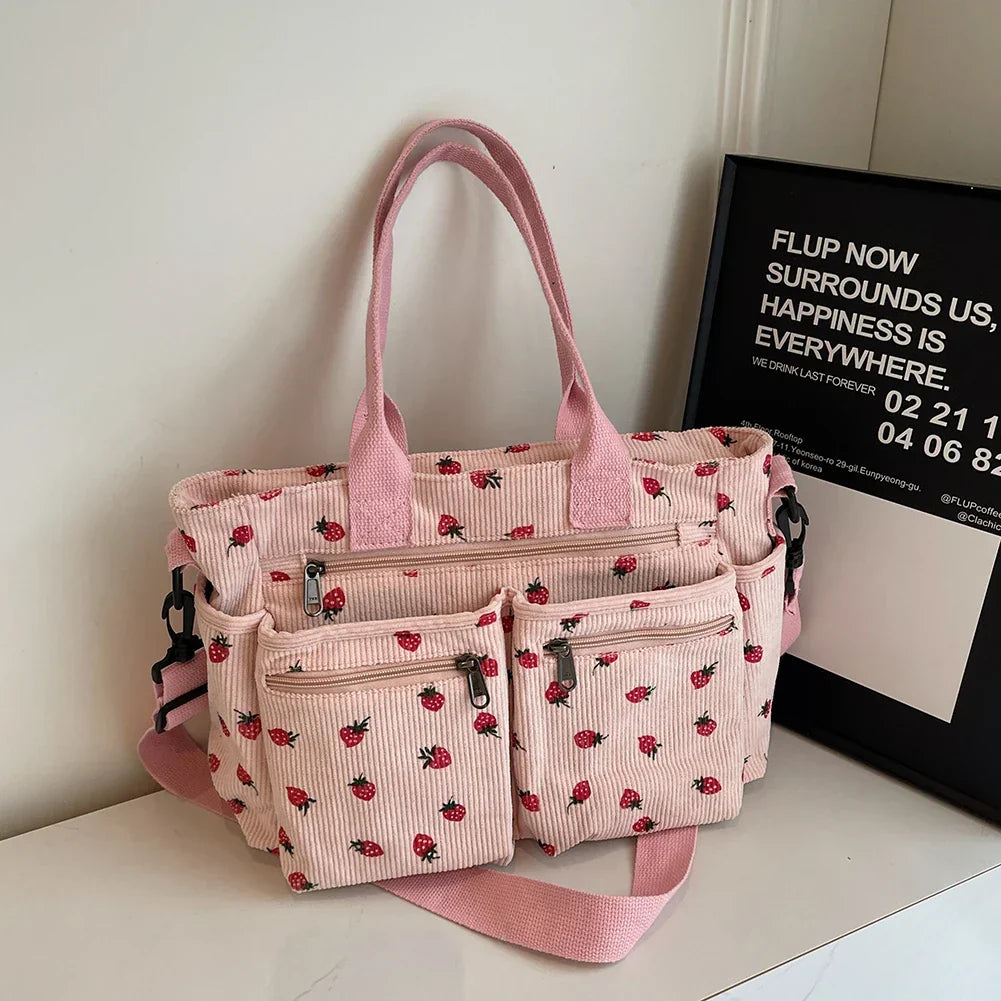 W&W Mode | Erdbeer Cordtasche