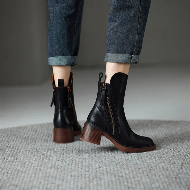 W&W Mode | Stiefeletten aus Leder