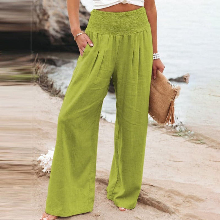 W&W Mode | Lässige weite Leinenhose für Frauen