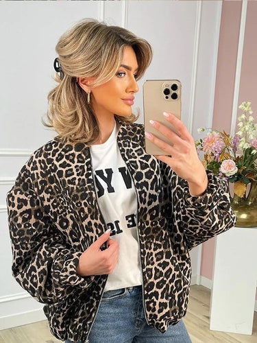 W&W Mode | Jacke mit Leopardenmuster für Damen