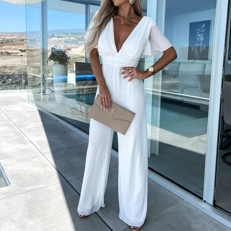 W&W Mode | Stylischer Overall mit weiten Beinen