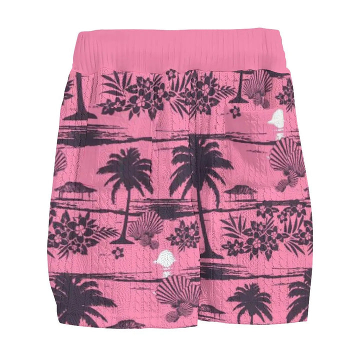 W&W Mode Set - Rosa Palmen - Jacquard - Sommer