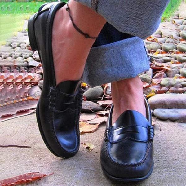 W&W Mode | Hochwertige Leder Orthopädische Slipper - Bequeme und Unterstützende Damenschuhe