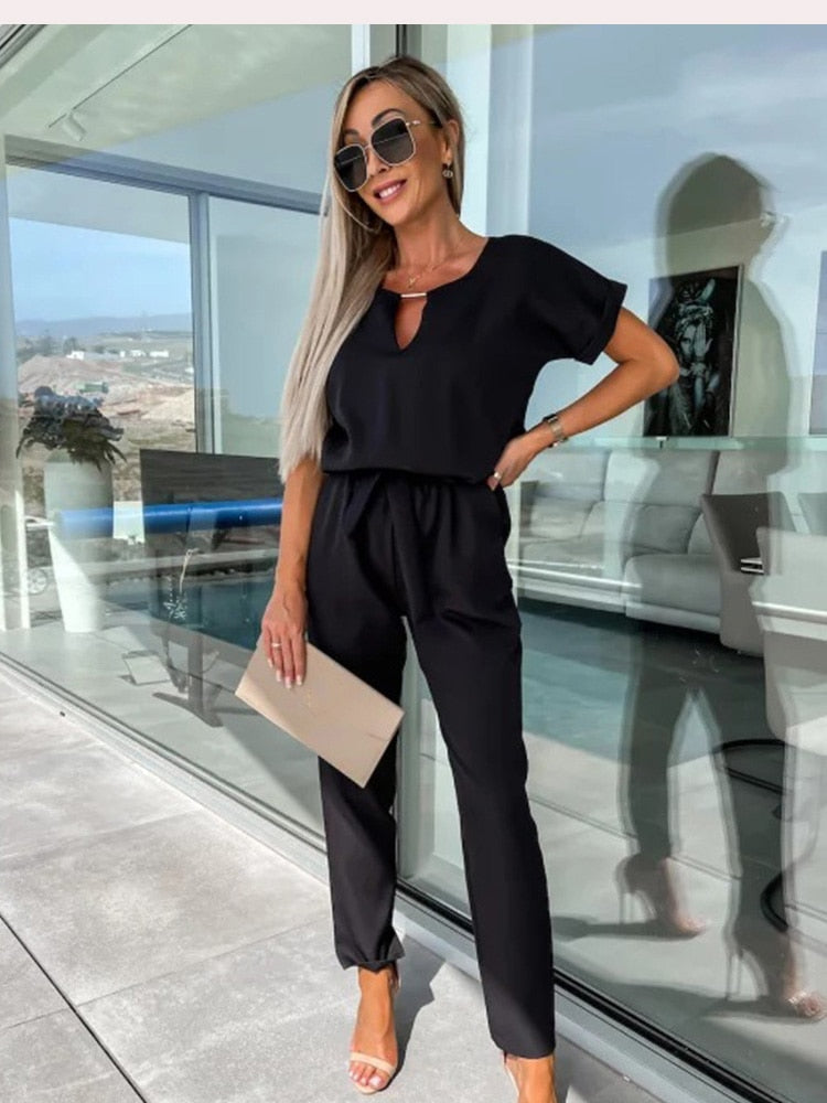 W&W Mode | Sommeroverall mit weitem Bein