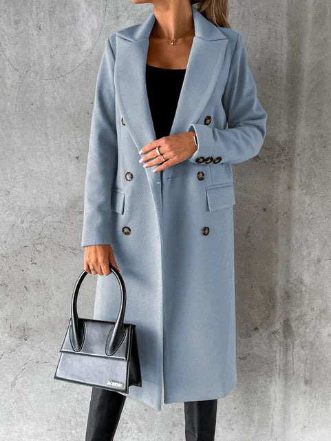 W&W Mode | Luxuriöser Wollmantel mit Knöpfen