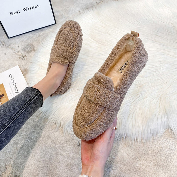W&W Mode | Bequeme Plüsch Hausschuhe Schuhe