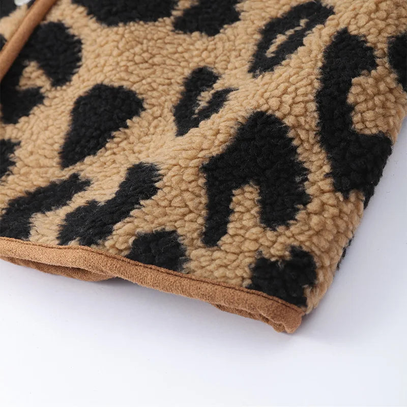 Leoparden Winterjacke