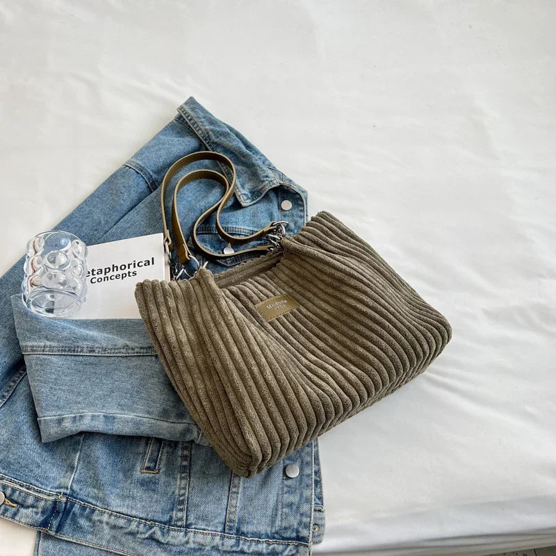 W&W Mode | Damen Cord Handtasche