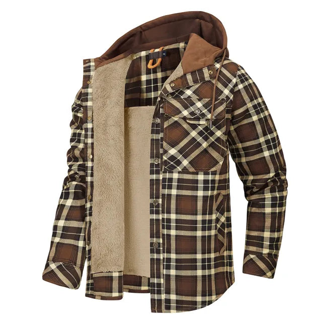 W&W Mode | Lässige Herbst Karierte Hemd Jacke für Unisex
