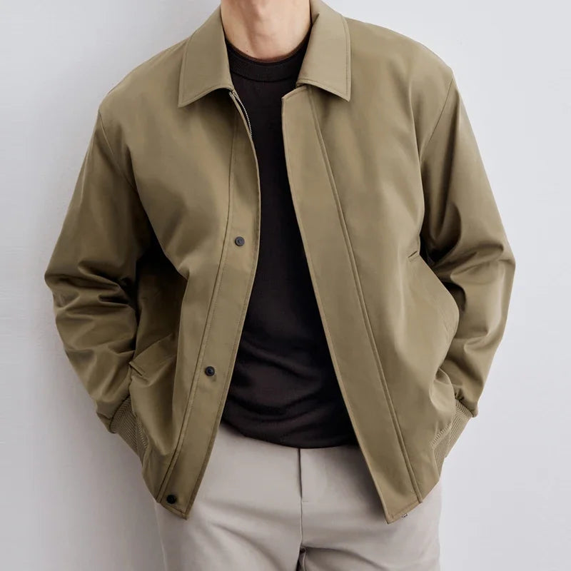 W&W Mode | Herren-Blousonjacke Mit Reißverschluss Und Klassischem Kragen