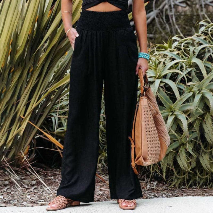 W&W Mode | Lässige weite Leinenhose für Frauen