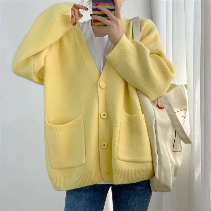 W&W Mode | Klassische Strickjacke Mit Knöpfen Für Zeitlosen Komfort Für Frauen