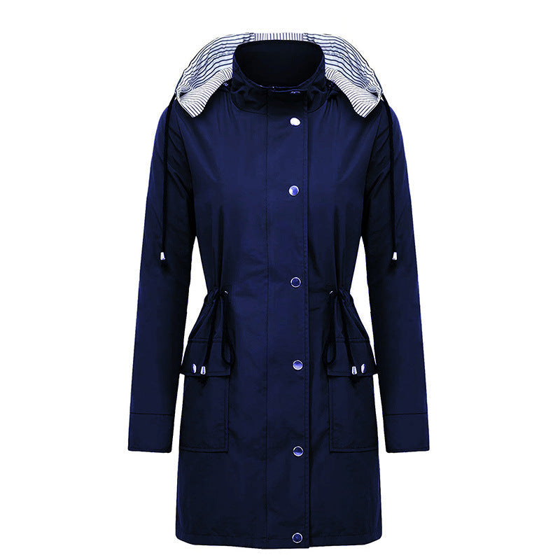 W&W Mode Wonder Hooded Waterproof Long Coat