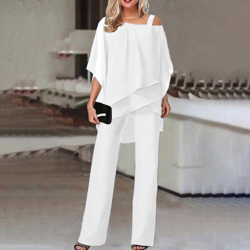 W&W Mode Jumpsuit | Eleganter Zweiteiler mit Cold Shoulder