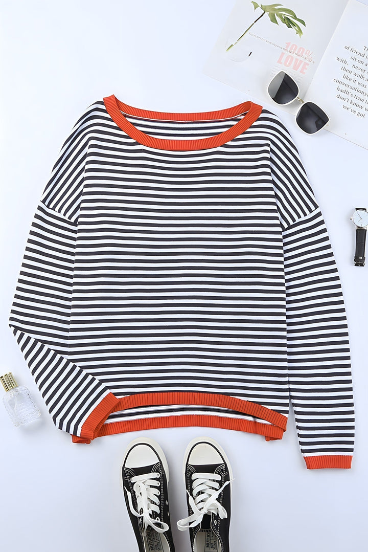 W&W Mode | Gestreifter Pullover