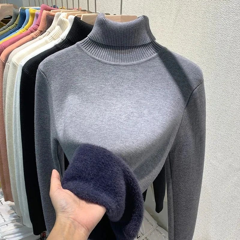 W&W Mode | Rollkragenpullover mit weichem Innenfutter
