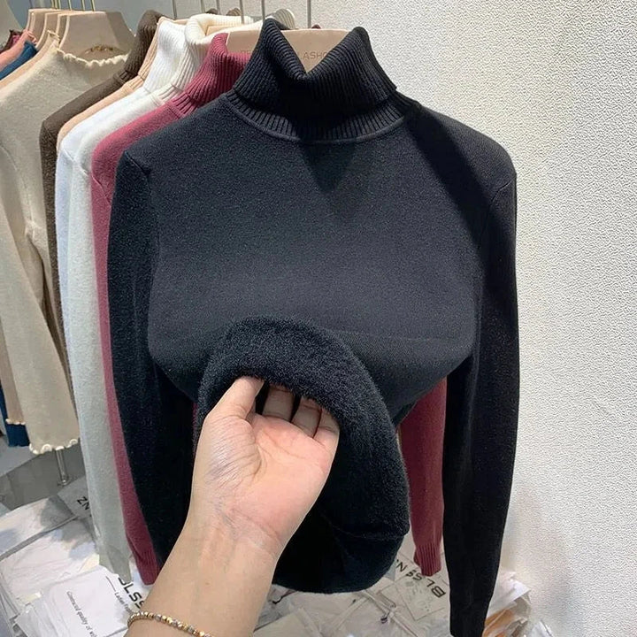 W&W Mode | Rollkragenpullover mit weichem Innenfutter