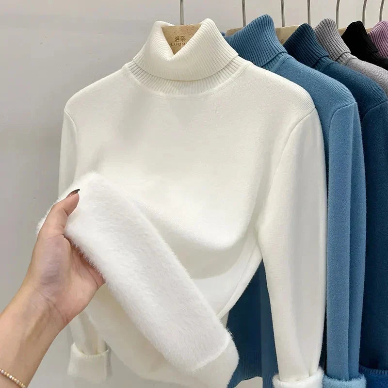 W&W Mode | Rollkragenpullover mit weichem Innenfutter