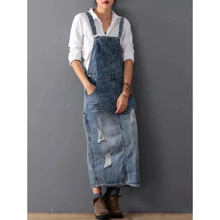 W&W Mode | Lässiges Denim Trägerkleid