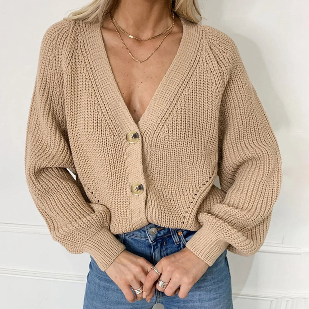 W&W Mode | STRICK-CARDIGAN MIT V-AUSSCHNITT