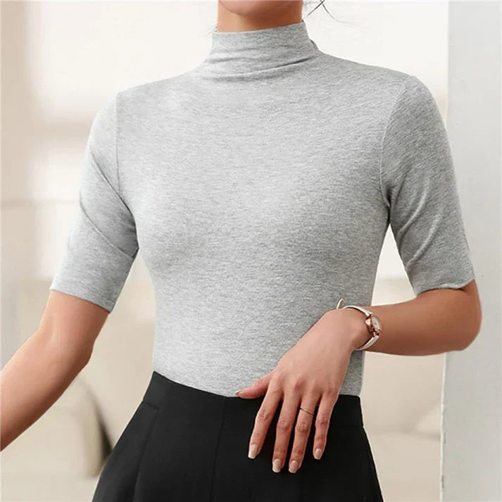 W&W Mode | Ultra-Dünner Nahtloser Rollkragenpullover