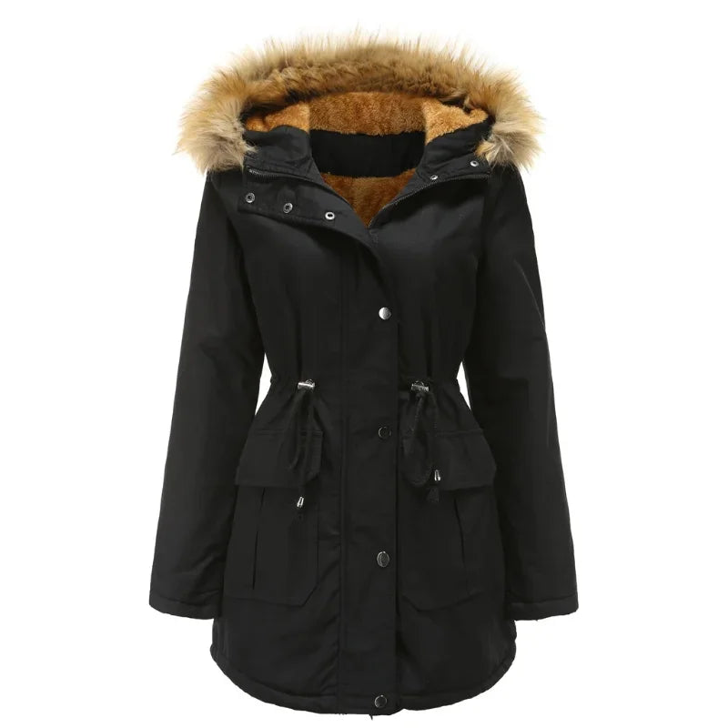W&W Mode - Lange Parka mit Pelz