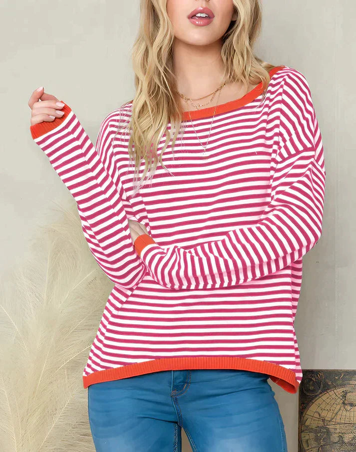 W&W Mode | Gestreifter Pullover