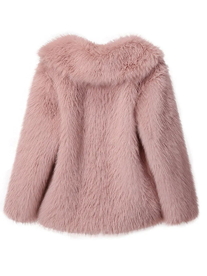 W&W Mode - Schlanker Faux Fur Mantel