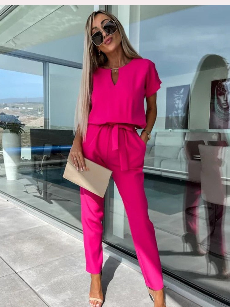 W&W Mode | Sommeroverall mit weitem Bein