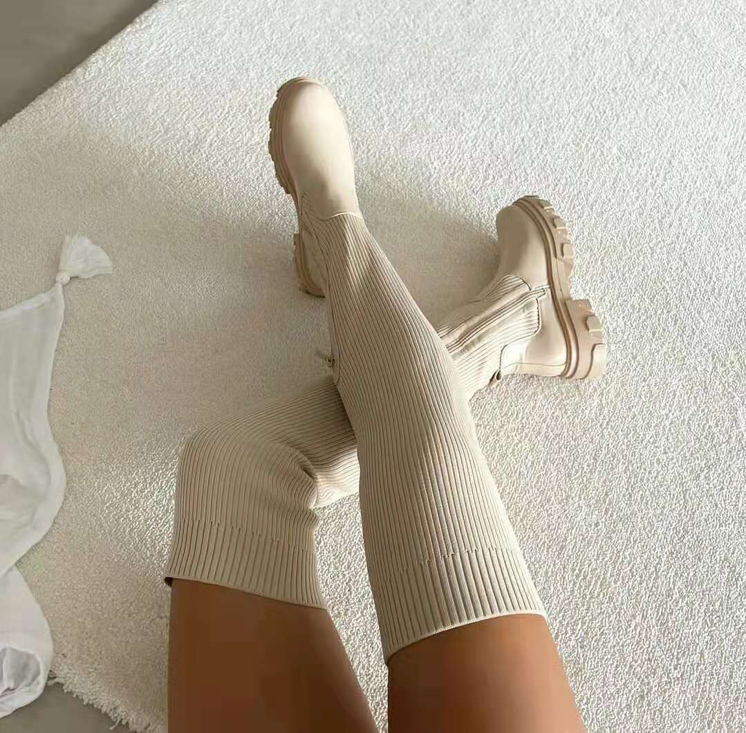 W&W Mode | Stylische Overknee Sock Stiefel für jeden Anlass