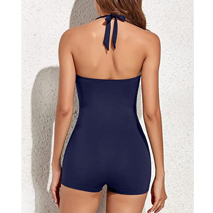 W&W Mode | Elegantes Retro Badeanzug Mit Shorts
