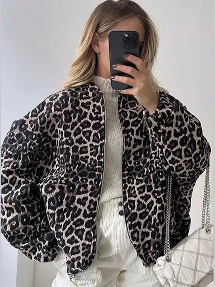 W&W Mode | Jacke mit Leopardenmuster für Damen